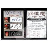 Trout Pujols Ryan MLB Iconic Ink Facsimile Autos