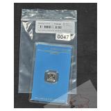 Argor-Heraeus 1g Palladium Bar Assay Card