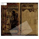 1/2 Idaho Goldback 1/2000 Troy Ounce 24K Gold