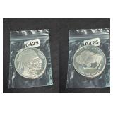 Buffalo Indian Head 1 oz .999 Fine Silver Round