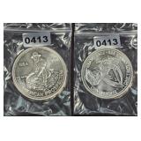 1984 Engelhard American Prospector Silver Round