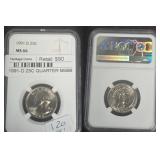 1991-D Washington Quarter NGC MS66 Rare Coin