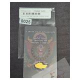 US Army Tank Gold Eagle .999 1/1000 oz Carded