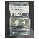 Nut & Bolt Factory Screwed Again Silver Bar