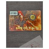 God of War Ares Greek Mythology Round Card