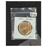1974 John Adams American Revolution Copper Medal