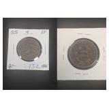 1838 Coronet Head Matron Copper One Cent EF-40