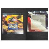 2003 Maine State Quarter U.S. Minted Coin Card