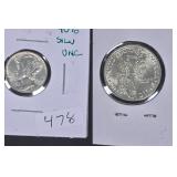 1942 Mercury Dime 90% Silver Uncirculated BC