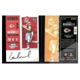 Patrick Mahomes Rookie Ticket Red Reprint