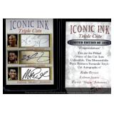 Bryant Lebron Magic Iconic Ink Facsimile Autos