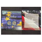 2008 Alaska State Quarter Two Coin Copper Set