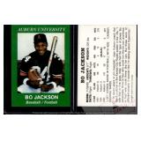 Bo Jackson 1986 Auburn Dual Sport Rookie Promo