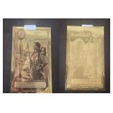 1/2 Idaho Goldback 1/2000 Troy Oz 24K Gold