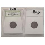 1950-S Lincoln Wheat Cent Copper Coin INB Slabbed