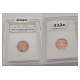 1981-D Lincoln Copper Penny BU INB Graded
