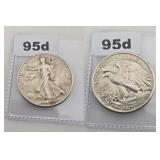 1944 Walking Liberty Silver Half Dollar Coin