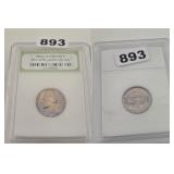 1980-D Jefferson Nickel INB BU Lot of 2 Coins