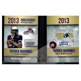 Mahomes 2013 High School rookie card