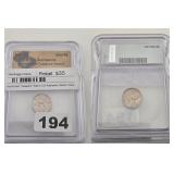 1934 Norway 10 Ore ICG World Coin Treasure