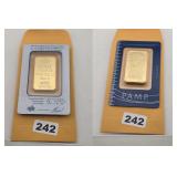 PAMP Suisse 1 oz Fine Gold Bar Fortuna In Assay