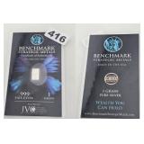 Benchmark Strategic Metals 1 Grain Silver Bar