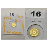 1852 California Gold Token Uncirculated Coin