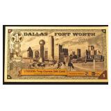 1 Goldback Dallas Fort Worth Texas 24K Gold