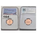 1985 S Copper Lincoln Cent NGC PF 69 Ultra Cameo