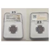 1755 VOC Duit New York Penny Copper NGC Coin