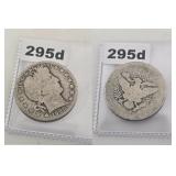 1900 Barber Silver Quarter Circulated Coin