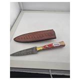 Damascus Steel Fixed Blade Hunting Knife 433a