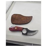Custom Hand Forged Skinner Knife With Sheath