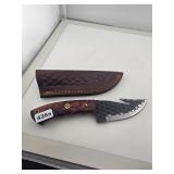 Custom Dragon Scale Guthook Knife with Sheath