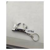 Miniature 4-Blade Folding Pocket Knife Keychain