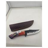 Handmade Hammered Steel Hunting Knife Sheath