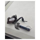Miniature Damascus Steel Axe Keychain Sheath