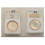 1898 Morgan Silver Dollar MS64 NGC Toned Coin