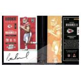 Patrick Mahomes 2017 Red Rookie Ticket Reprint