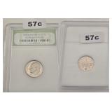 1986-S Roosevelt Dime DCAM Gem Proof INB 10c