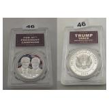 2024 Donald Trump J.D. Vance Silver Coin Proof