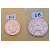 Morgan Dollar Design .999 Fine Copper Round