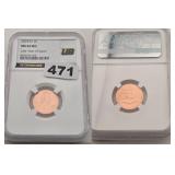 2025 D Lincoln Penny NGC MS65 RD Copper Coin