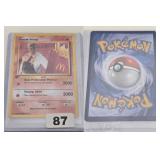 Donald Trump McDonald's Pokemon Custom Card