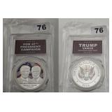 Trump Vance 2024 Campaign Silver Proof Coin