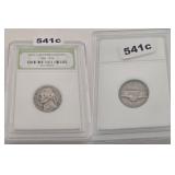 1954 Early Jefferson Nickel INB Graded Coin