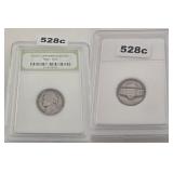 1942 Jefferson Silver Nickel INB Graded Coin
