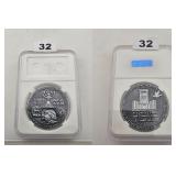 Donald Trump 70 Years Temple Silver Coin 32