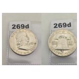 1951-S Franklin Silver Half Dollar Uncirculated