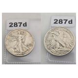 1943 Walking Liberty Silver Half Dollar Coin